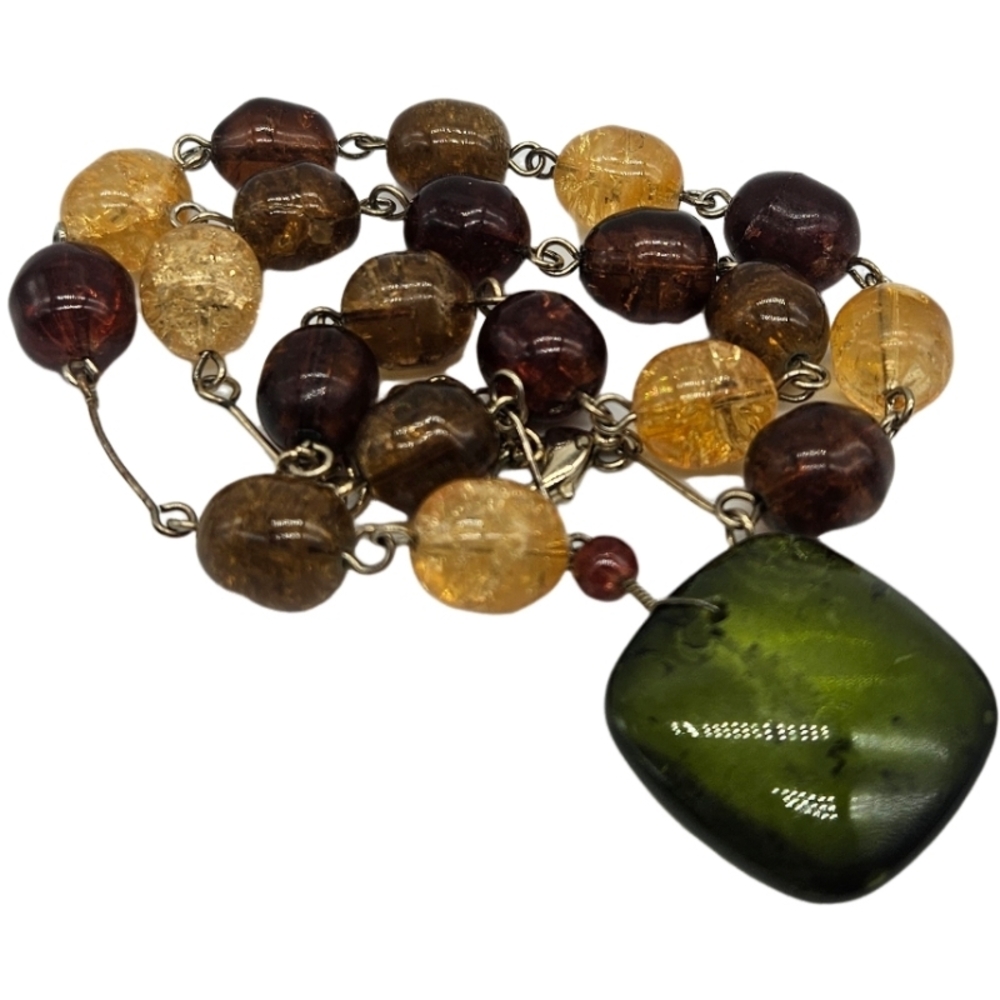 Elegant Multicolor Glass Beaded Necklace